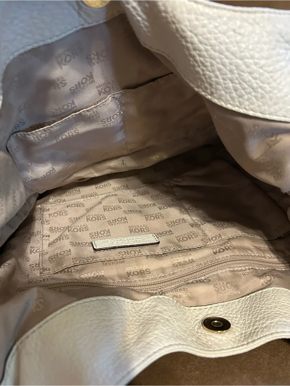 Michael Kors leather hobo bag